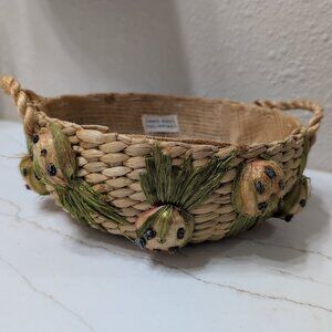 Philippines Handmade Basket Round, Small